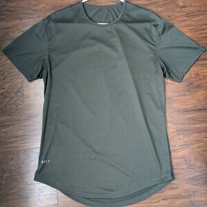bylt performance drop cut gym shirt green S